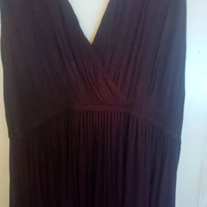 Banana Republic knit Grecian maxi dress black XL